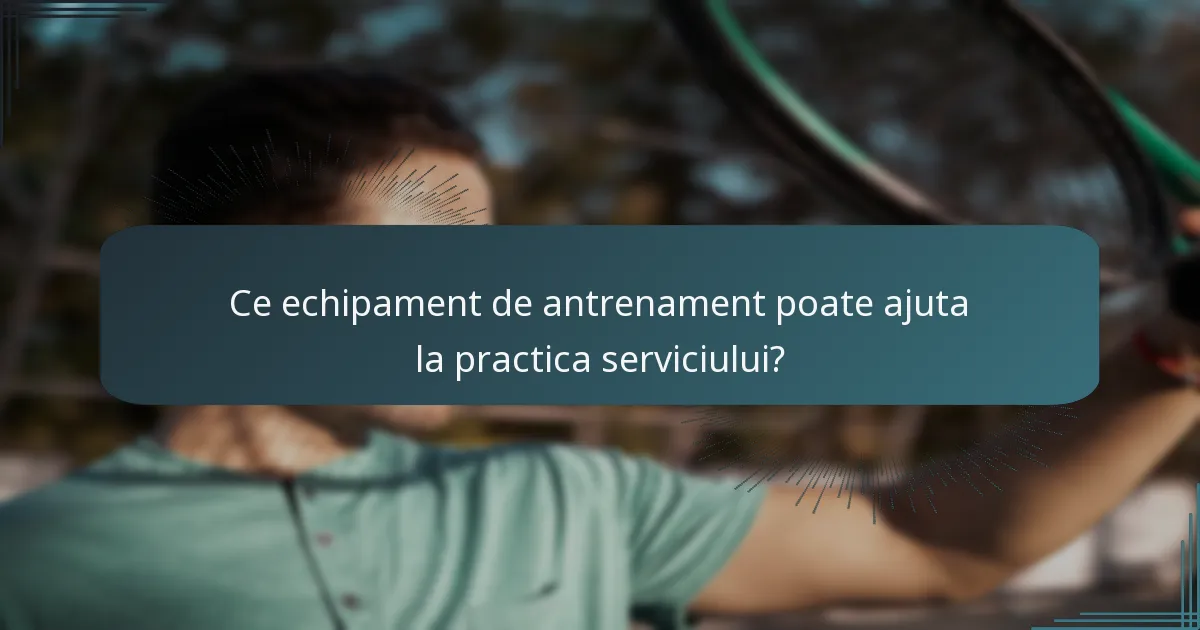 Ce echipament de antrenament poate ajuta la practica serviciului?